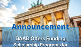 Announcement: DAAD Scholarship Opportunities