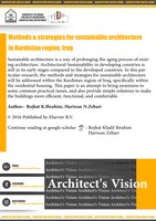 
                                 
                                        Methods & Strategies for Sustainable Architecture in Kurdistan Region, Iraq
                                    